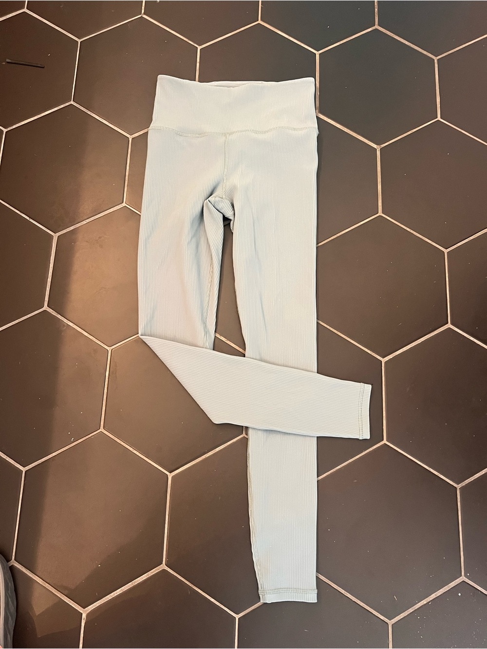 Athleta Ribbed Pale Blue Women’s Leggings